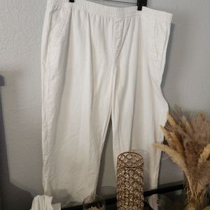 Womens wide leg ankle pants